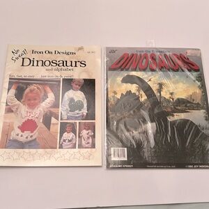 Vintage Dinosaur Iron-On Design Set
